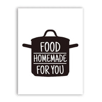 Thumbnail for affiche poster noir et blanc cuisine