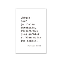 Thumbnail for affiche poster noir et blanc message