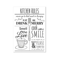 Thumbnail for affiche poster noir et blanc cuisine