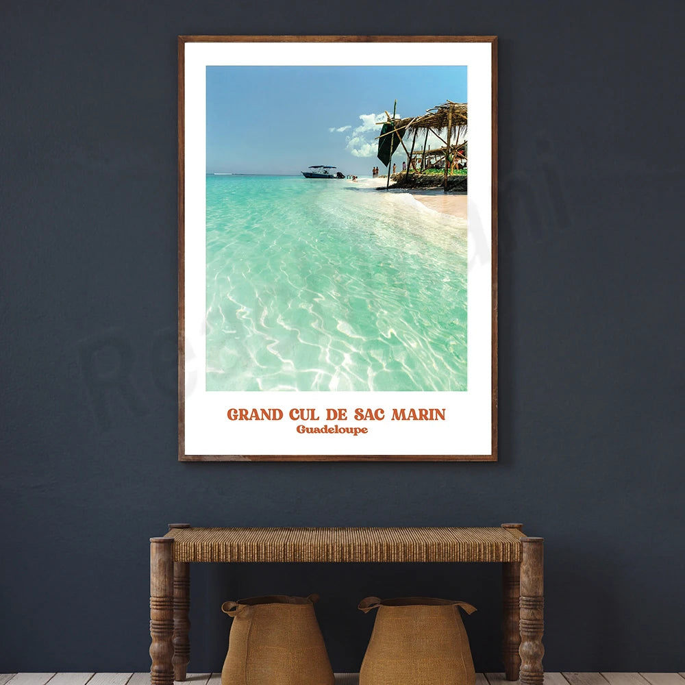 affiche poster ville Guadeloupe