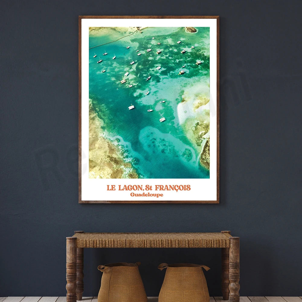 affiche poster ville Guadeloupe
