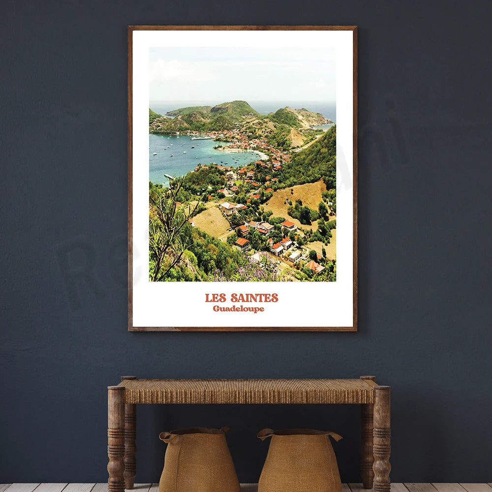 affiche poster ville Guadeloupe