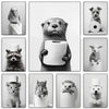 affiche poster noir et blanc animaux-Affiche- affiches-posters.fr