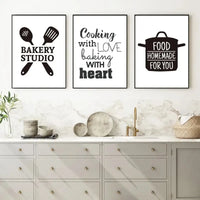 Thumbnail for affiche poster noir et blanc cuisine-Affiche- affiches-posters.fr