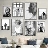 affiche poster noir et blanc design portrait femme-Affiche- affiches-posters.fr