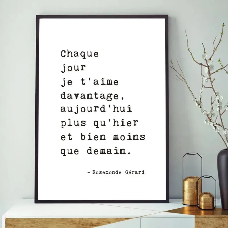 affiche poster noir et blanc message-Affiche- affiches-posters.fr