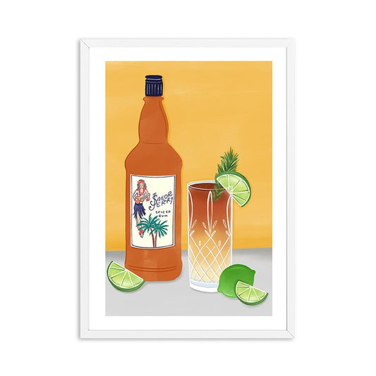 Affiche Cocktail Tropical