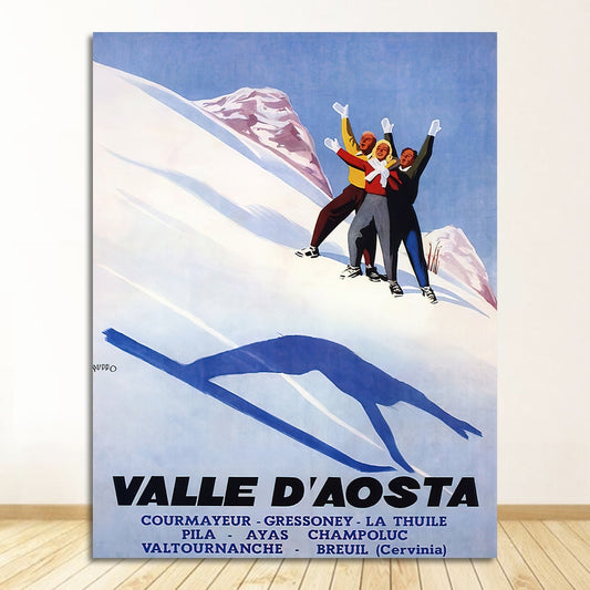 Affiche Ski Italie