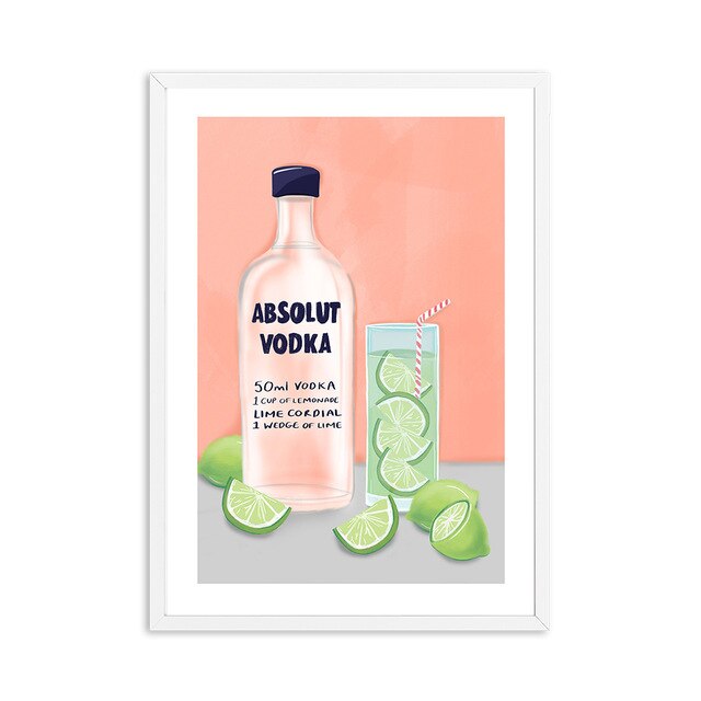 Affiche Cocktail Absolut Vodka