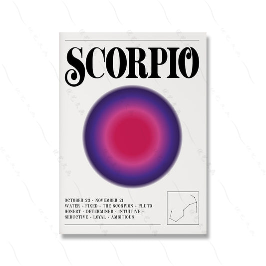 Affiche Signe Astrologique Scorpion