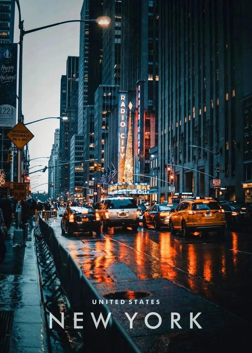 affiche poster New York paysage