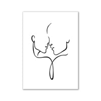Thumbnail for affiche poster noir et blanc amour
