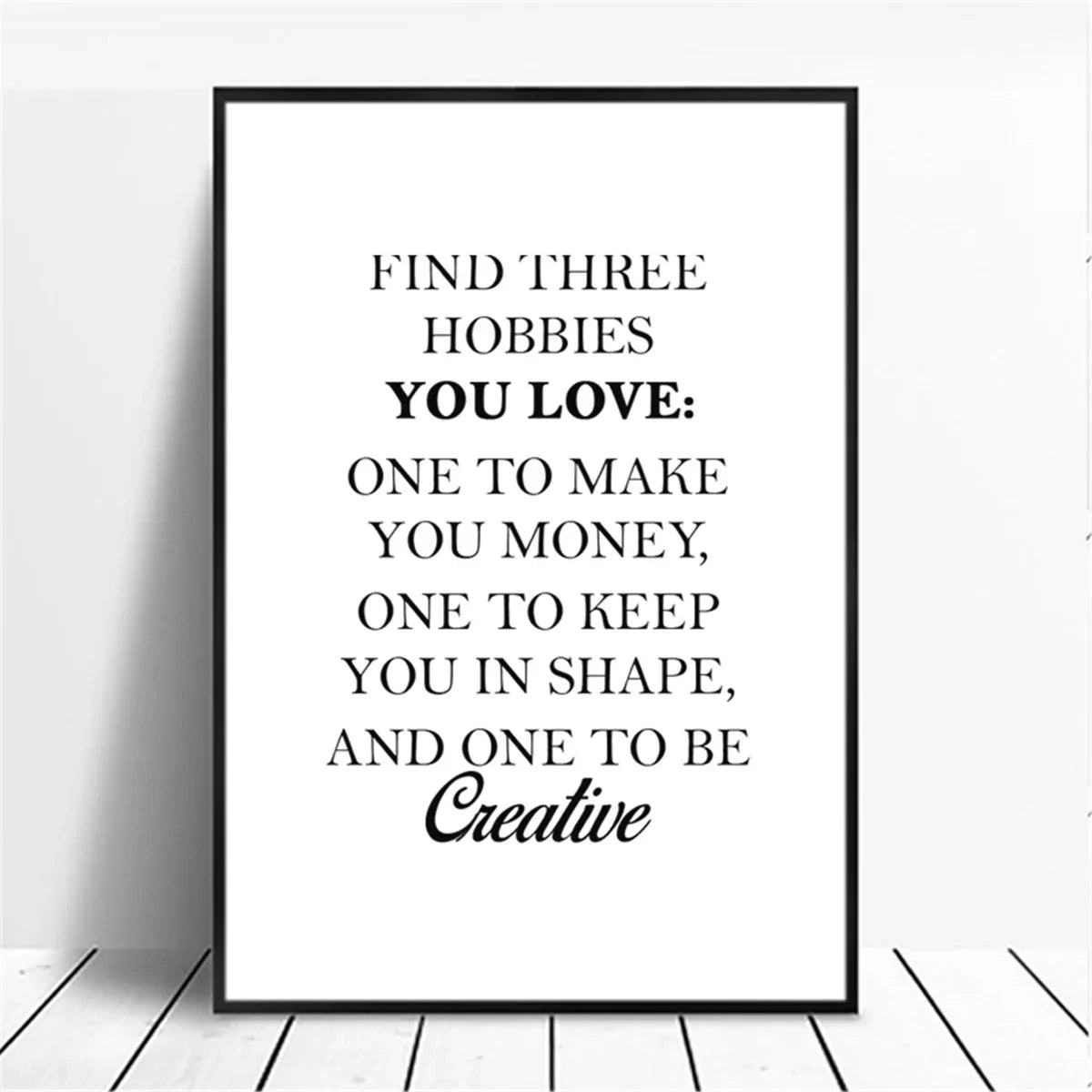 affiche poster noir et blanc citation