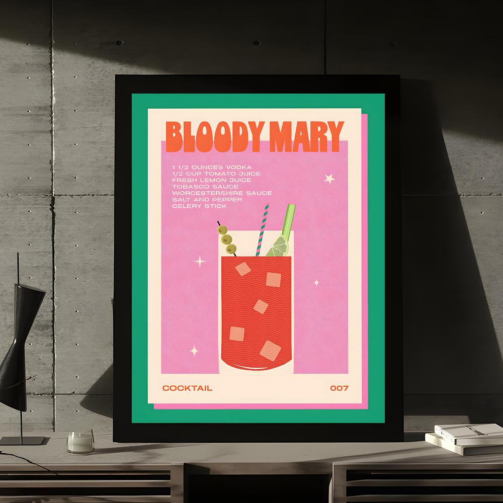affiche poster art cocktail