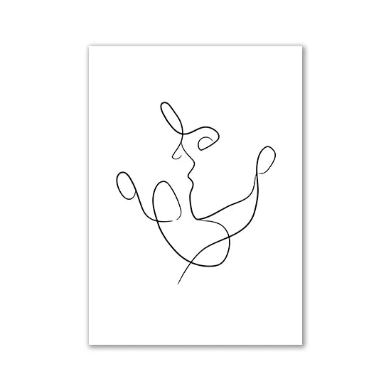 affiche poster noir et blanc amour