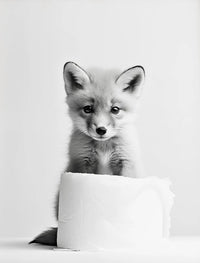 Thumbnail for affiche poster noir et blanc animaux