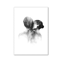 Thumbnail for affiche poster noir et blanc amour