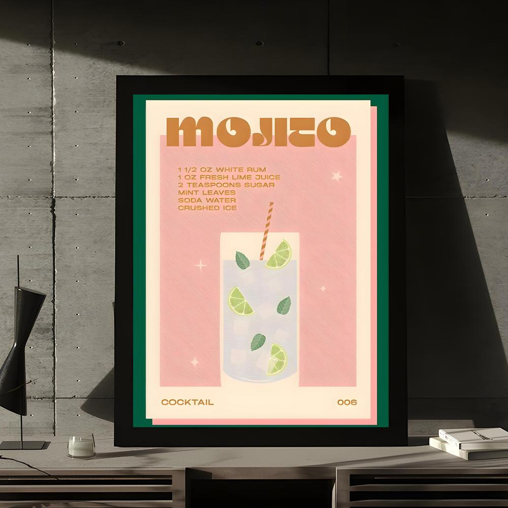 affiche poster art cocktail