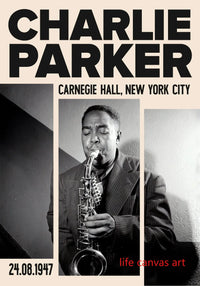 Thumbnail for affiche poster noir et blanc jazz