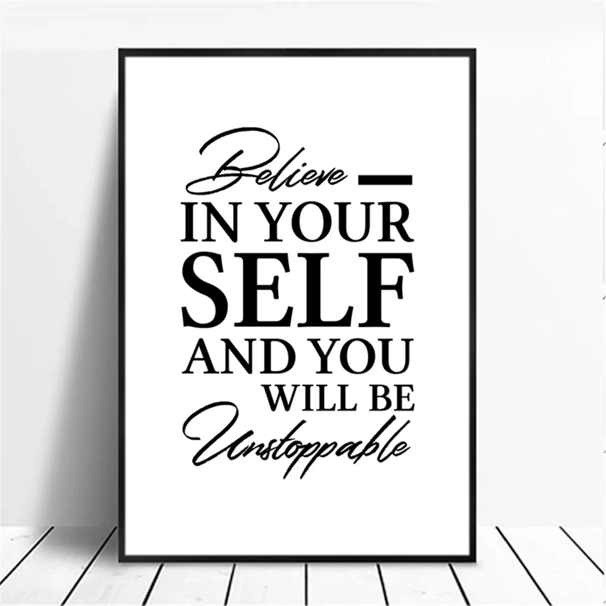 affiche poster noir et blanc citation