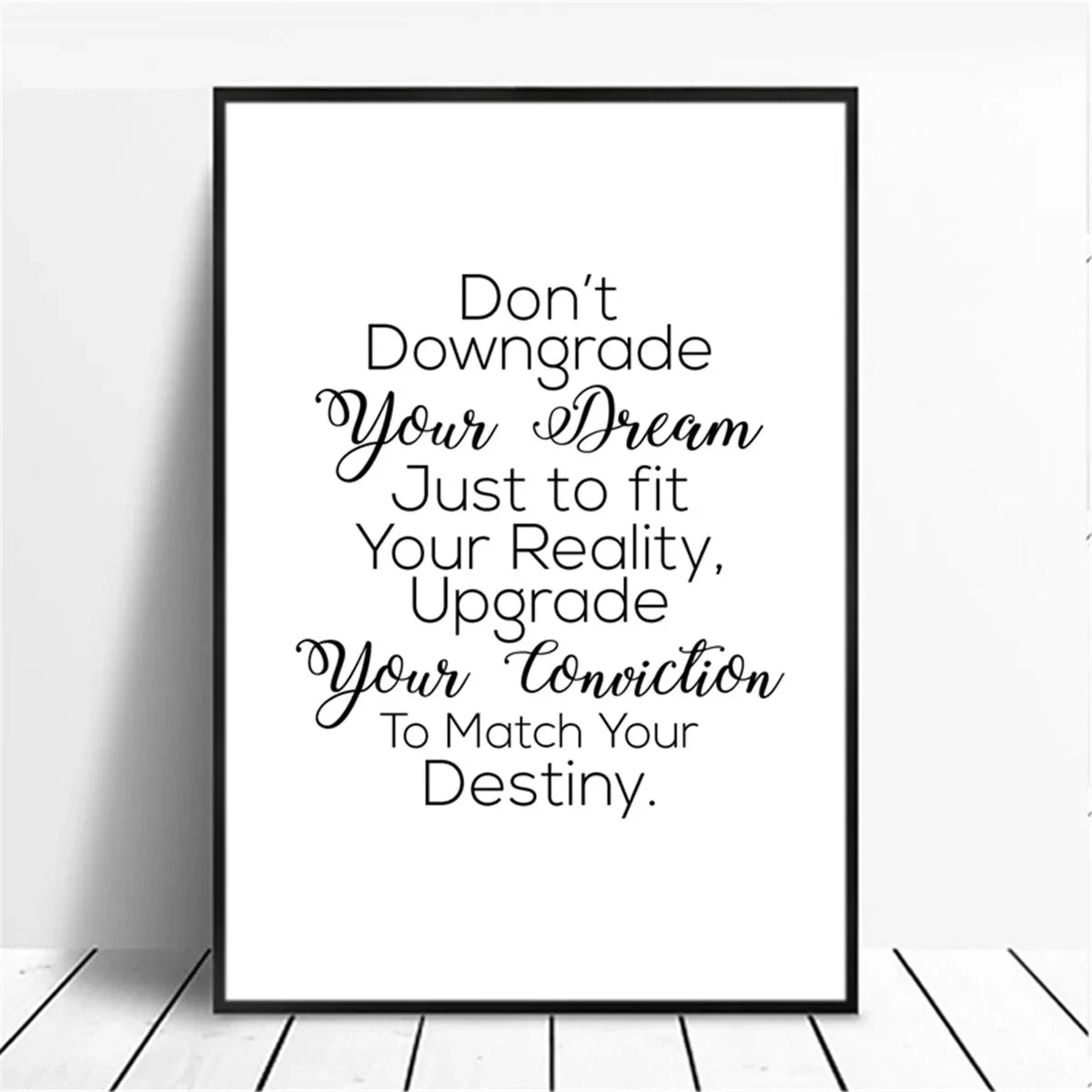 affiche poster noir et blanc citation