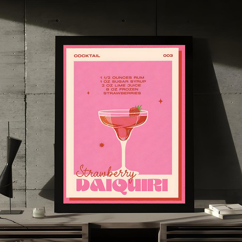 affiche poster art cocktail