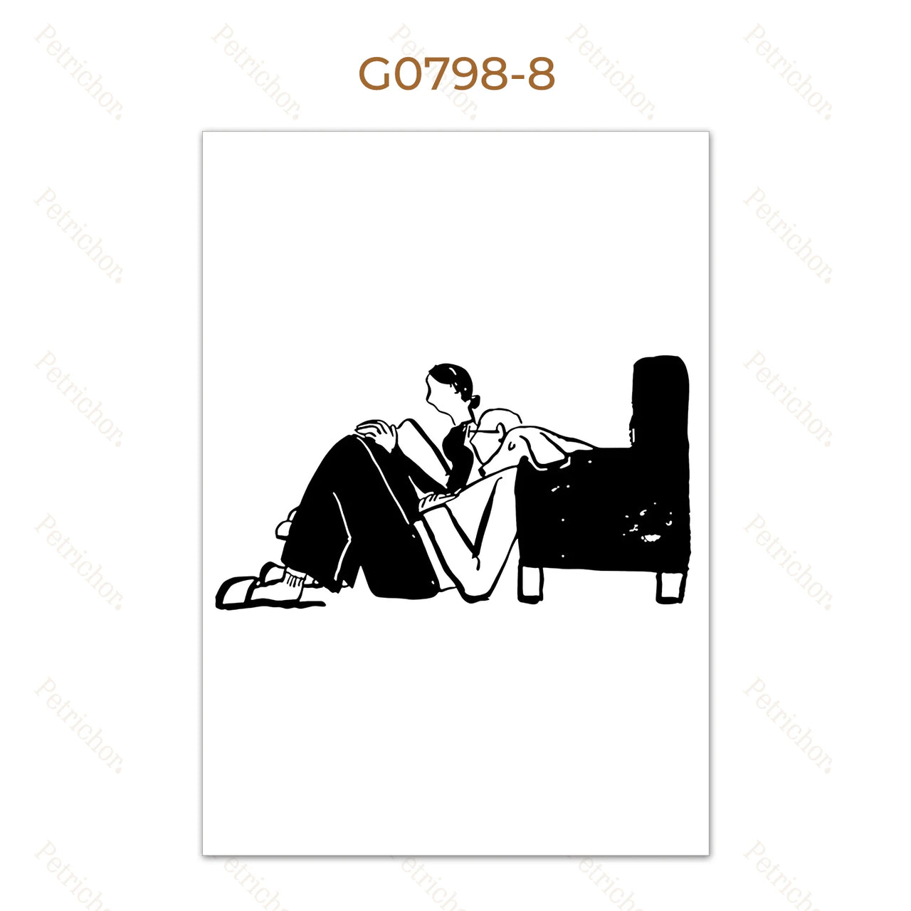 affiche poster noir et blanc abstrait