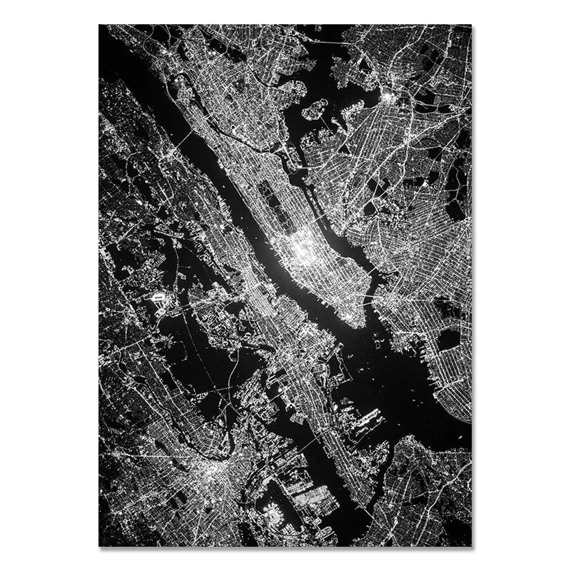 affiche poster New York noir et blanc