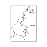 Thumbnail for affiche poster noir et blanc amour