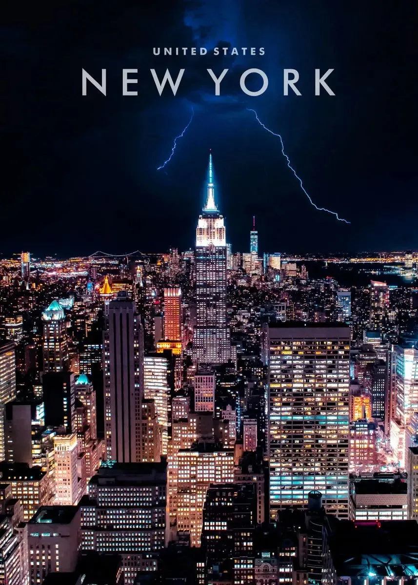 affiche poster New York paysage