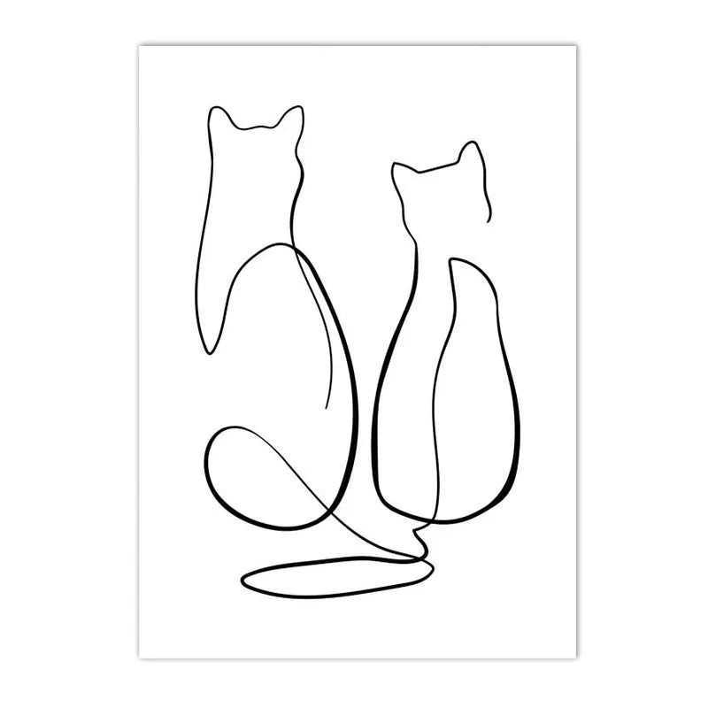 affiche poster noir et blanc moderne