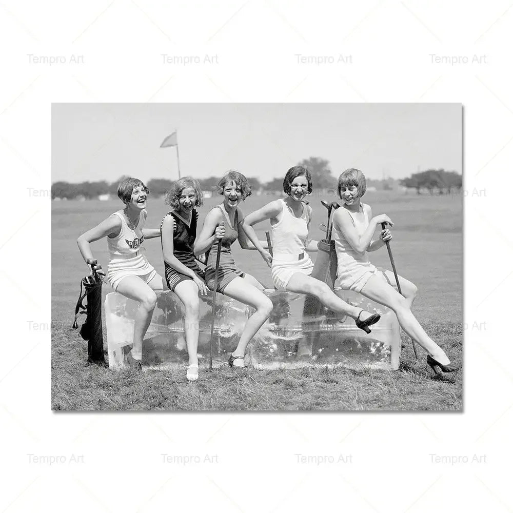 affiche poster affiche golf noir et blanc