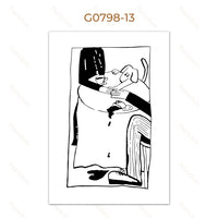 Thumbnail for affiche poster noir et blanc abstrait