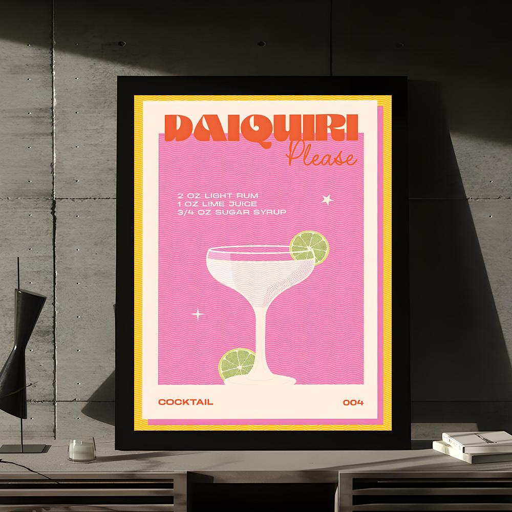 affiche poster art cocktail