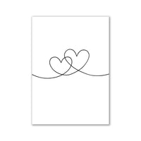 Thumbnail for affiche poster noir et blanc amour
