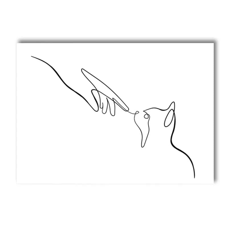 affiche poster noir et blanc moderne