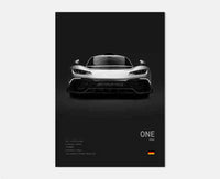 Thumbnail for affiche poster noir et blanc voiture vintage