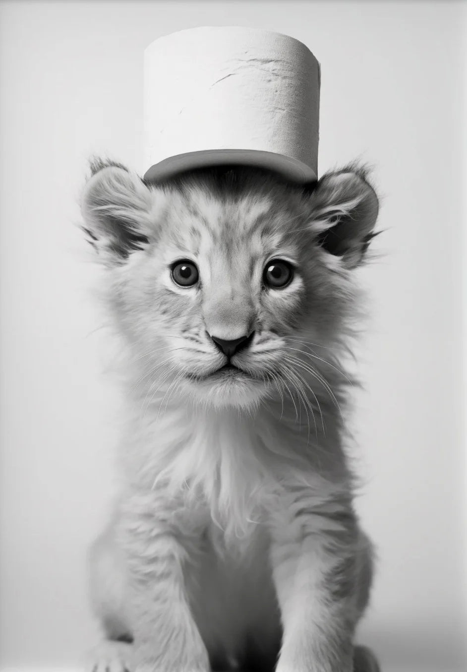 affiche poster noir et blanc animaux