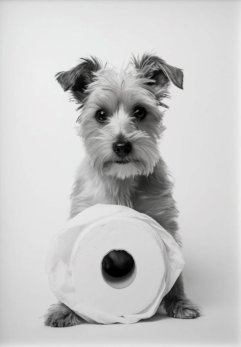 affiche poster noir et blanc animaux