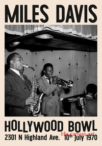 Thumbnail for affiche poster noir et blanc jazz