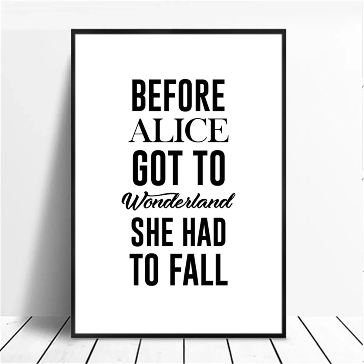 affiche poster noir et blanc citation