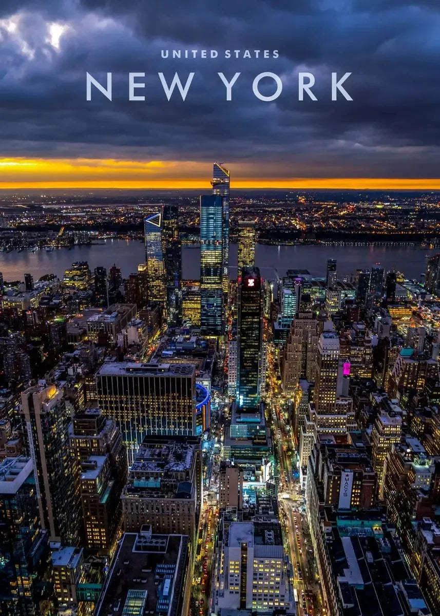 affiche poster New York paysage