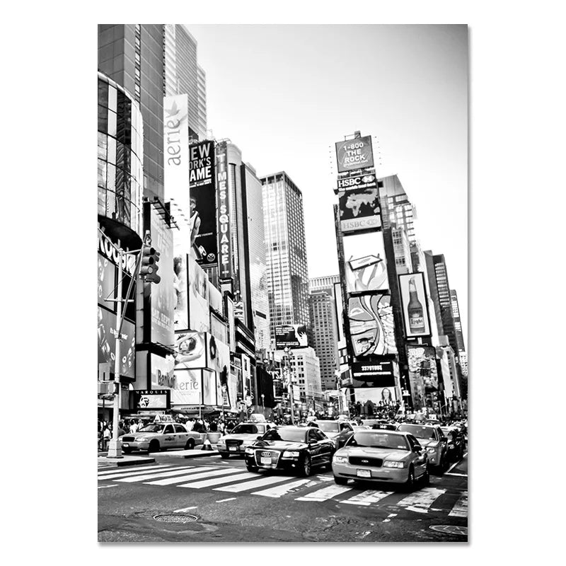 affiche poster New York noir et blanc