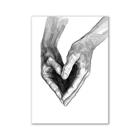Thumbnail for affiche poster noir et blanc amour