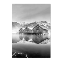 Thumbnail for affiche poster noir et blanc cadre campagne