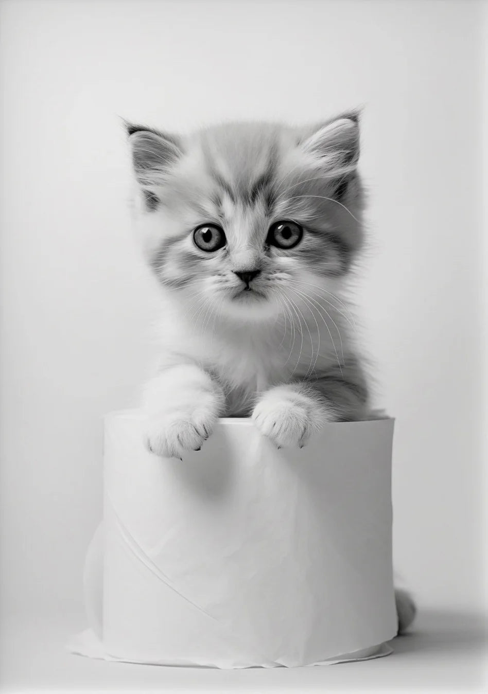 affiche poster noir et blanc animaux