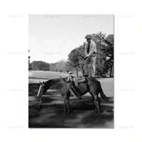 Thumbnail for affiche poster affiche golf noir et blanc