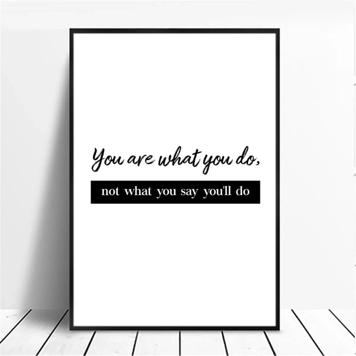 affiche poster noir et blanc citation