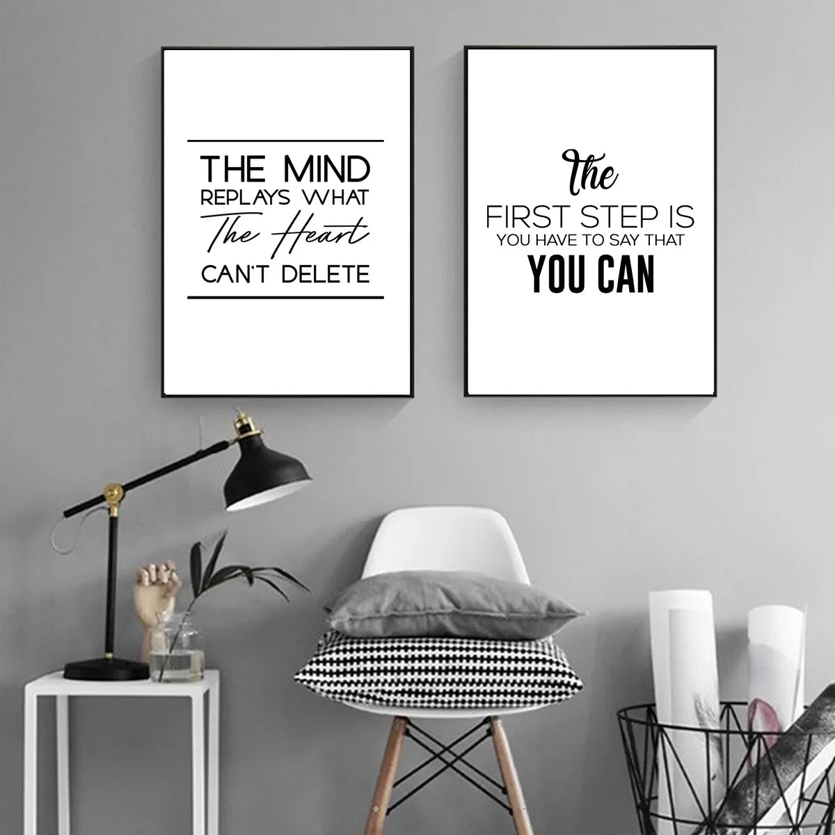 affiche poster noir et blanc citation