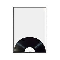 Thumbnail for affiche poster noir et blanc disque musique